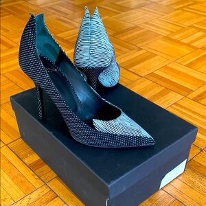 Elegant Black and White Women's Heels